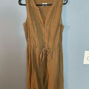 Old Navy Mustard Sleeveless Dress